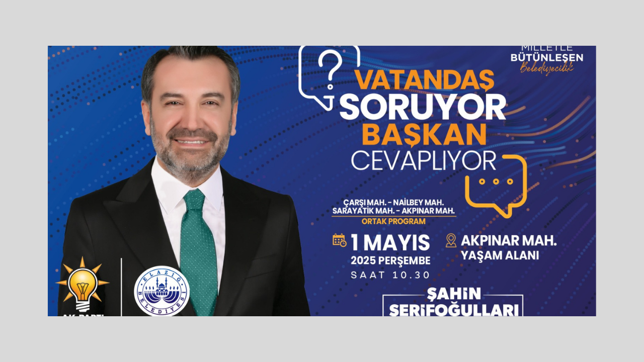Başkan Şerifoğulları, Akpınar Mahallesi’nde Vatandaşların Sorularını Yanıtlayacak