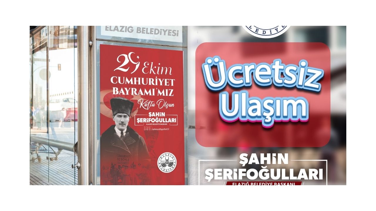 29 Ekim’de Toplu Taşıma Hizmetleri Ücretsiz