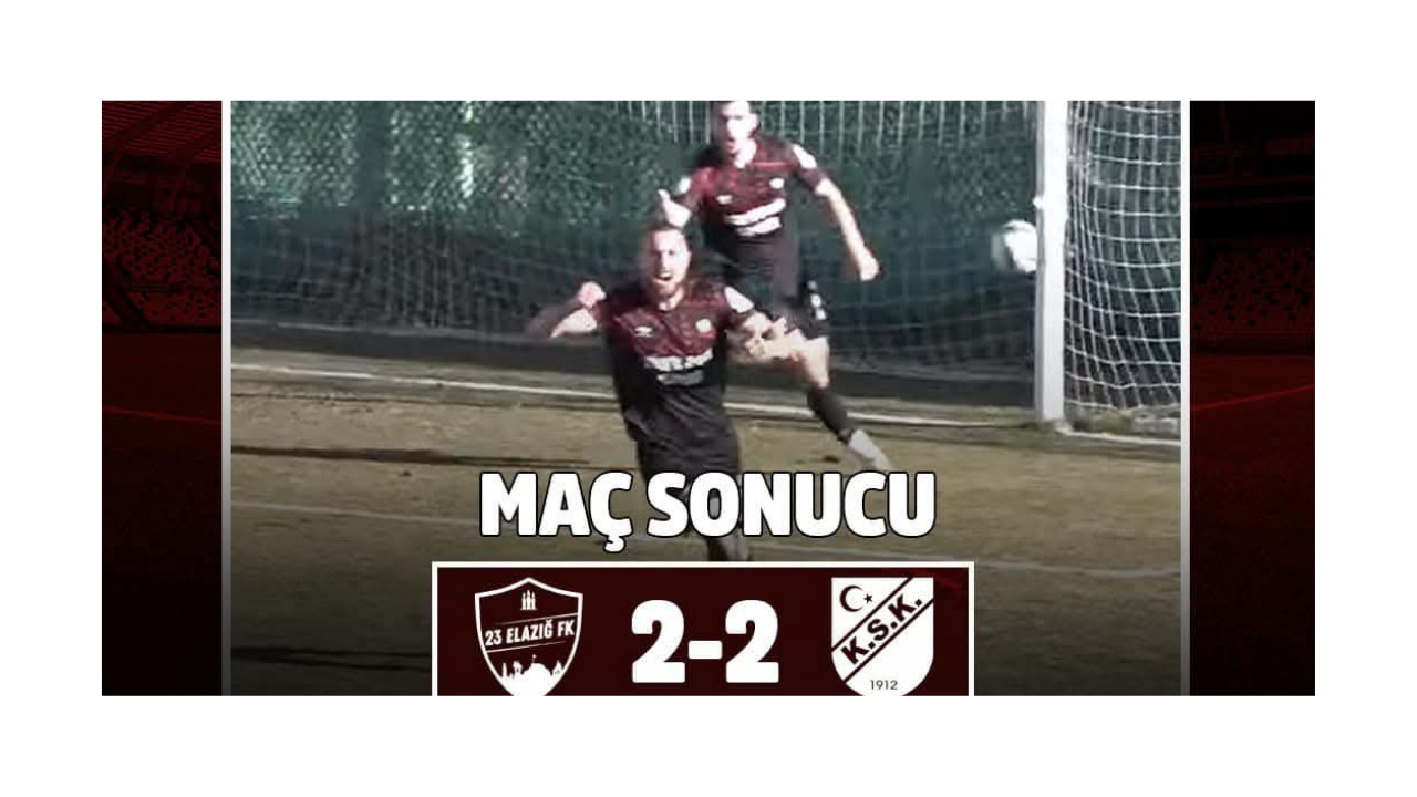 23 Elazığ FK. Şöhretli Rakibini Elinden Kaçırdı.