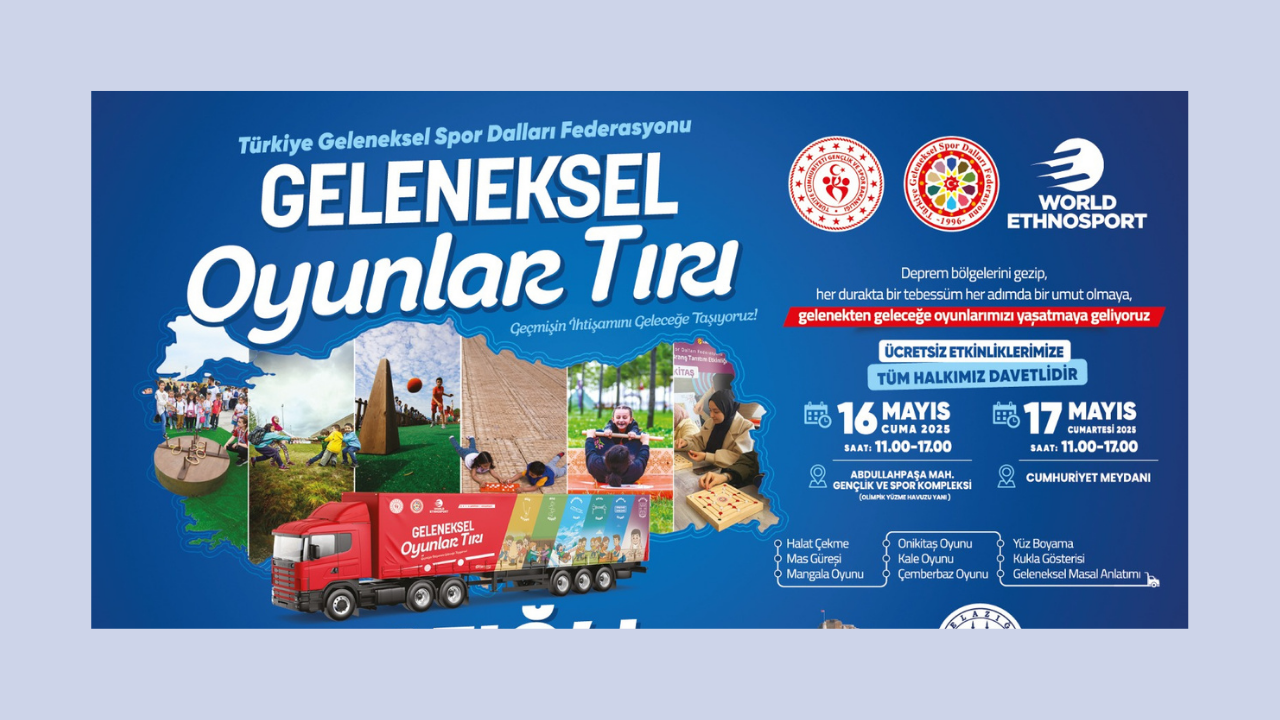 Geleneksel Oyunlar Tırı, Elazığ’da Çocuklarla Buluşacak