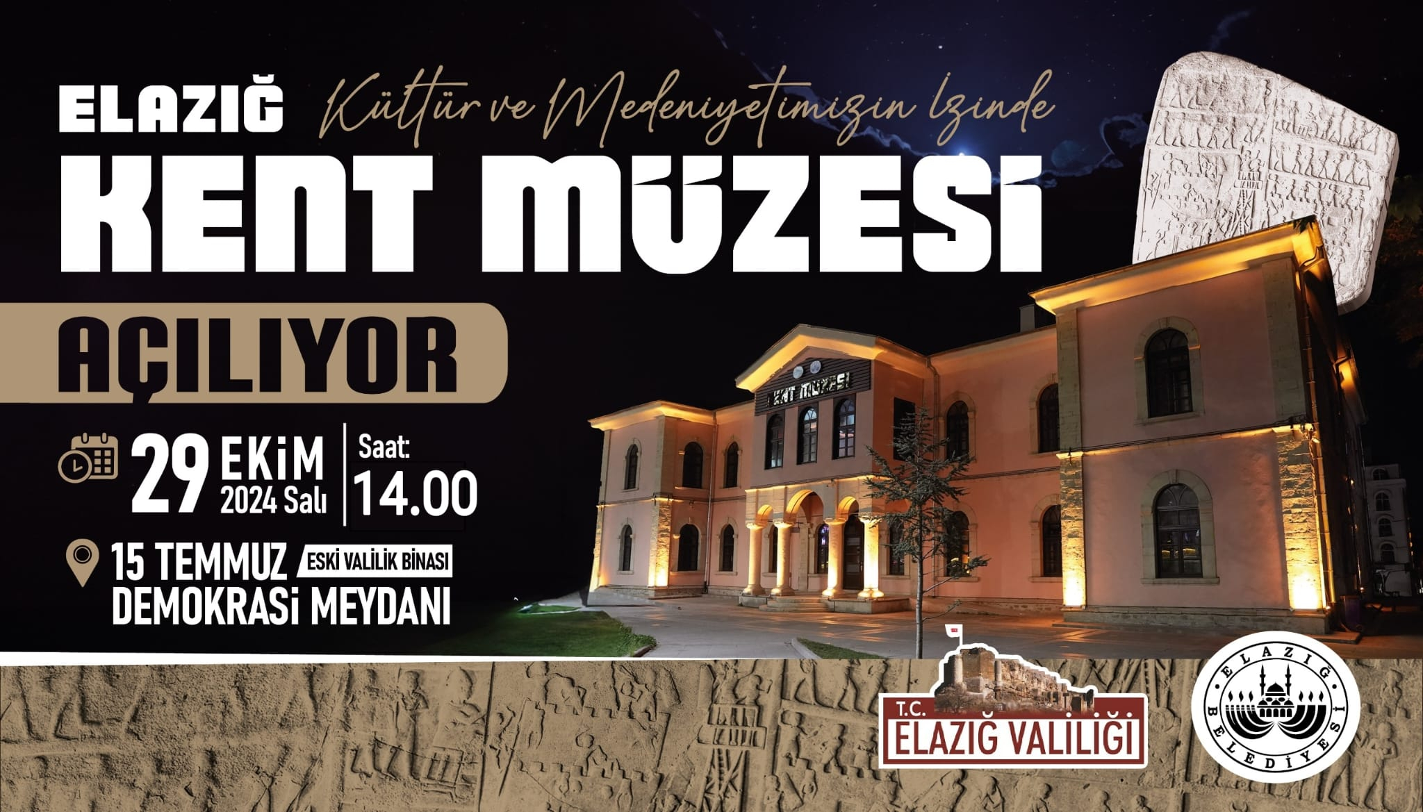Cumhuriyet’imizin Kuruluşunun 101. Yıl Dönümünde Şehrimize Armağanımız Elazığ Kent Müzesi Açılıyor